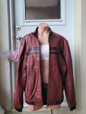 Monte Carlo Wine Red Leather Rider Jacket
